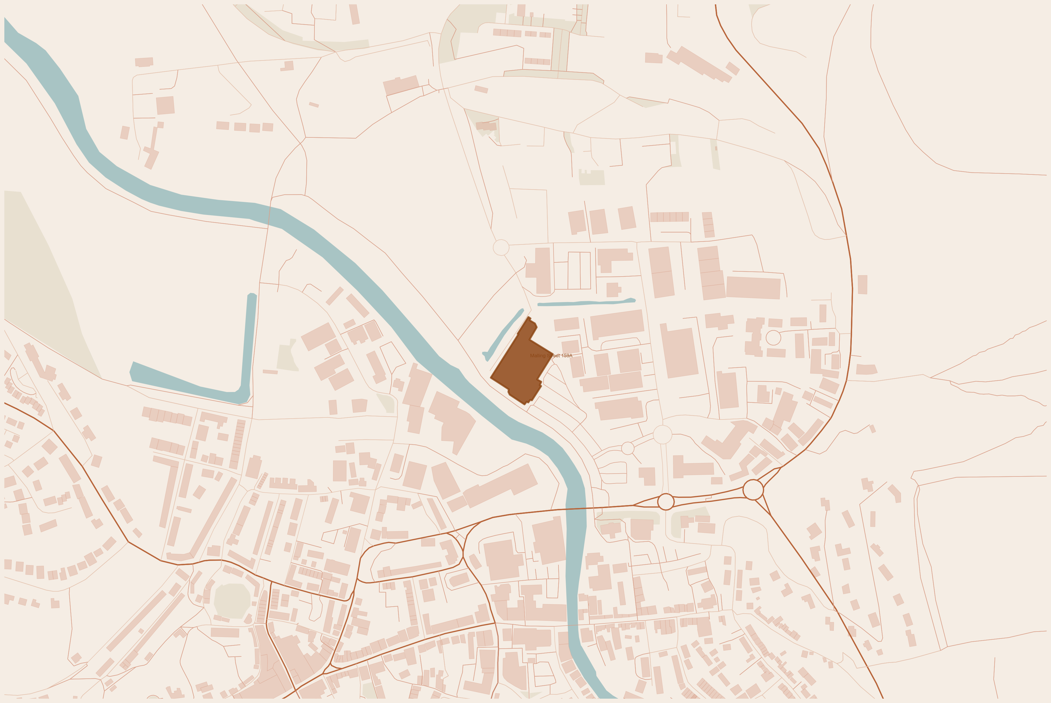 Map — 159A Malling Street