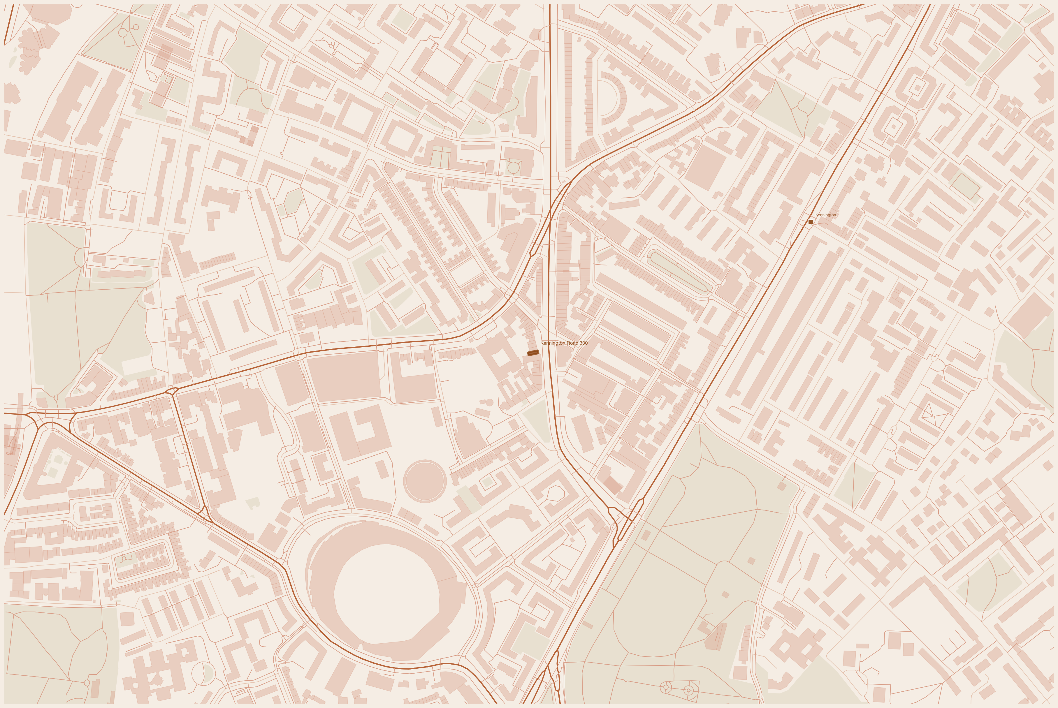 Map — 330 Kennington Road