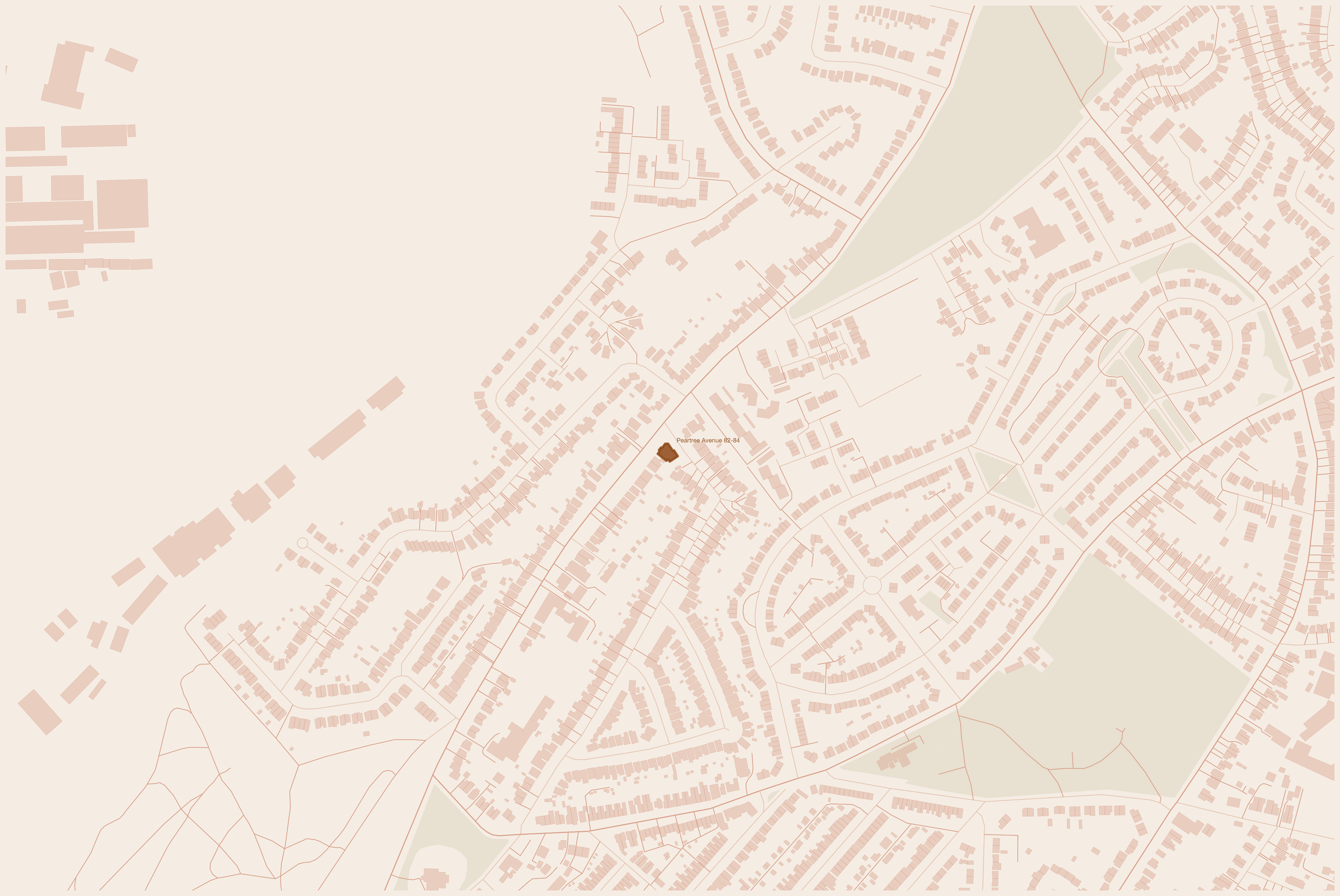 Map — 82-84 Peartree Avenue