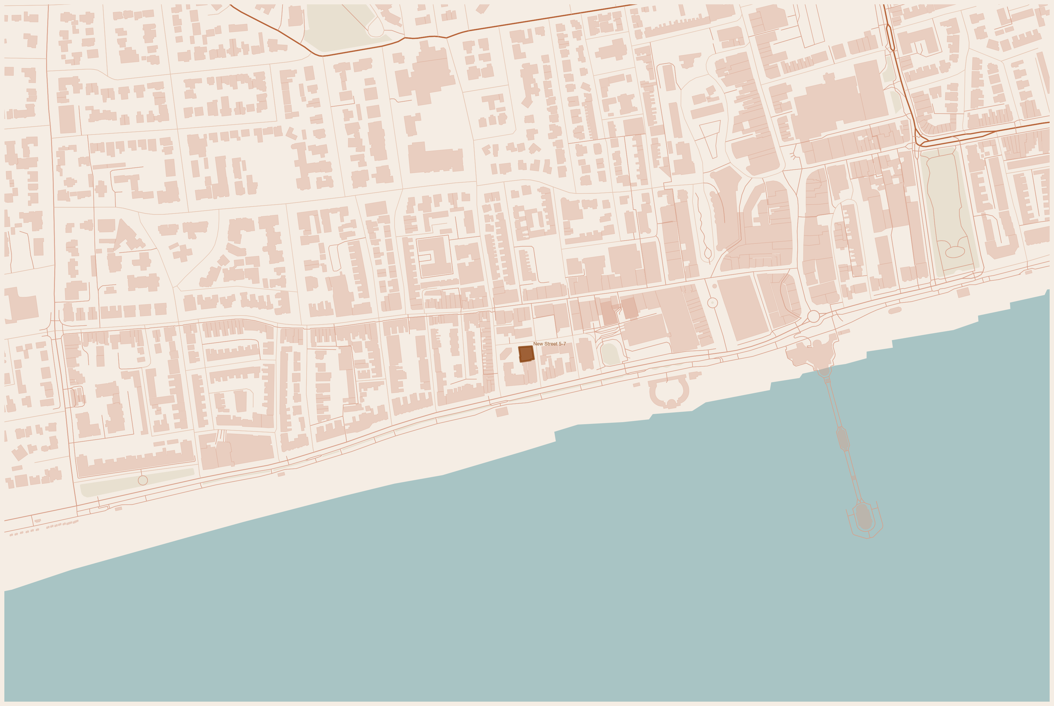 Map — 5-7 New Street