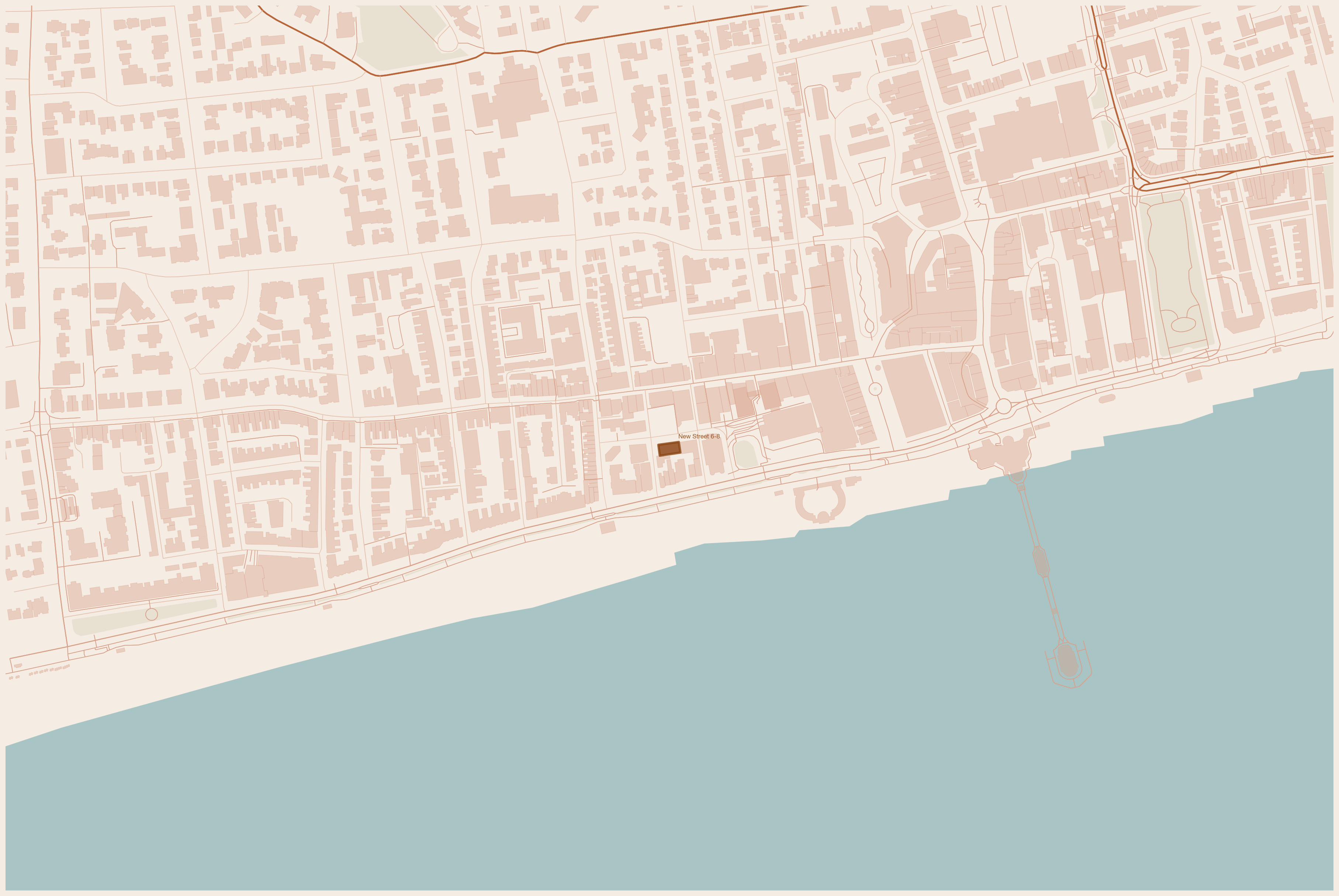 Map — 6-8 New Street